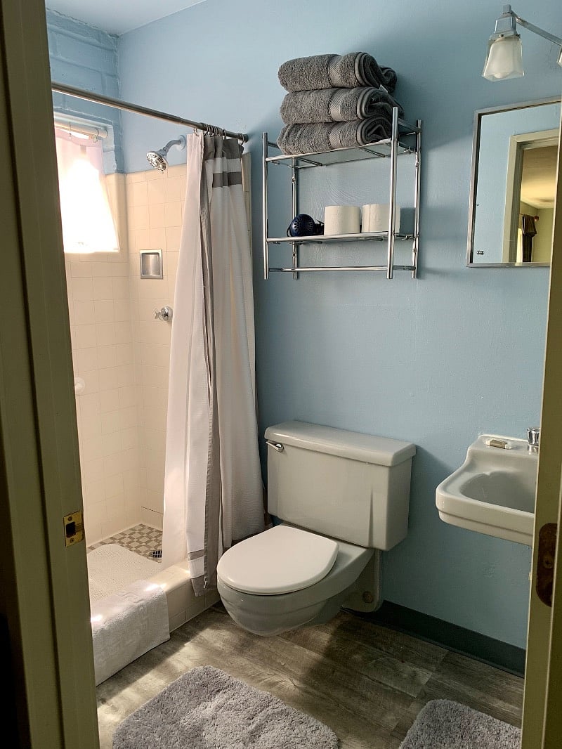 Private master bathroom