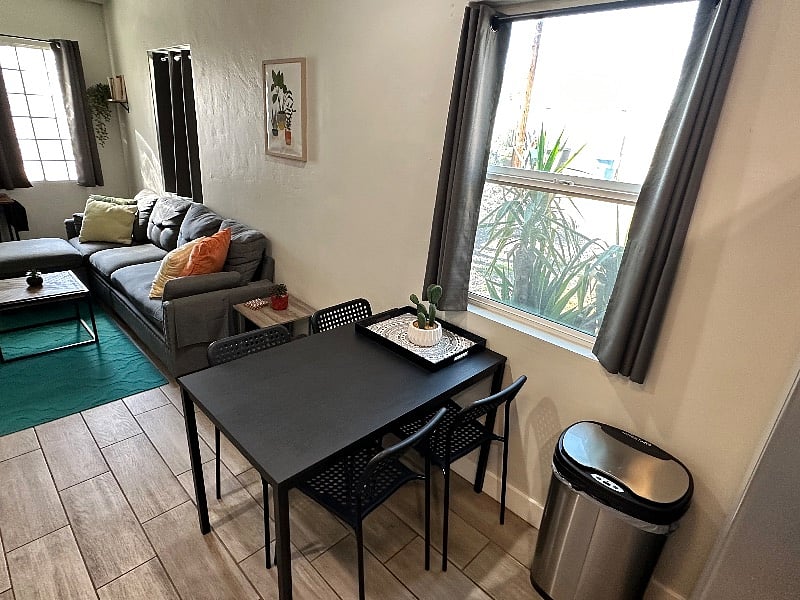 Dining table for 4.