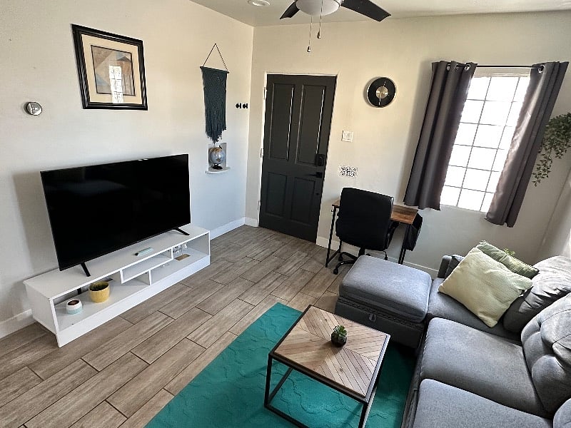 Smart TV in living room.