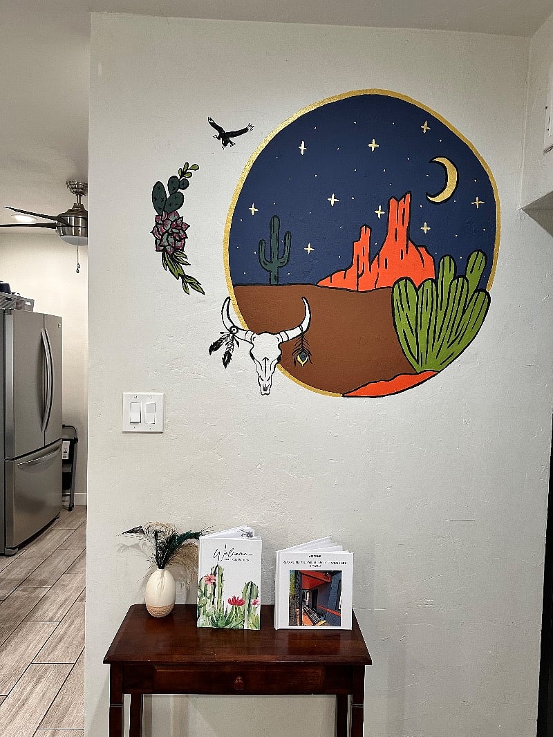 Mural I painted in the living room!
