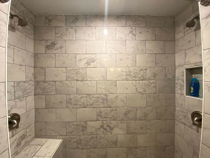 Hallway Bath with Double Shower
