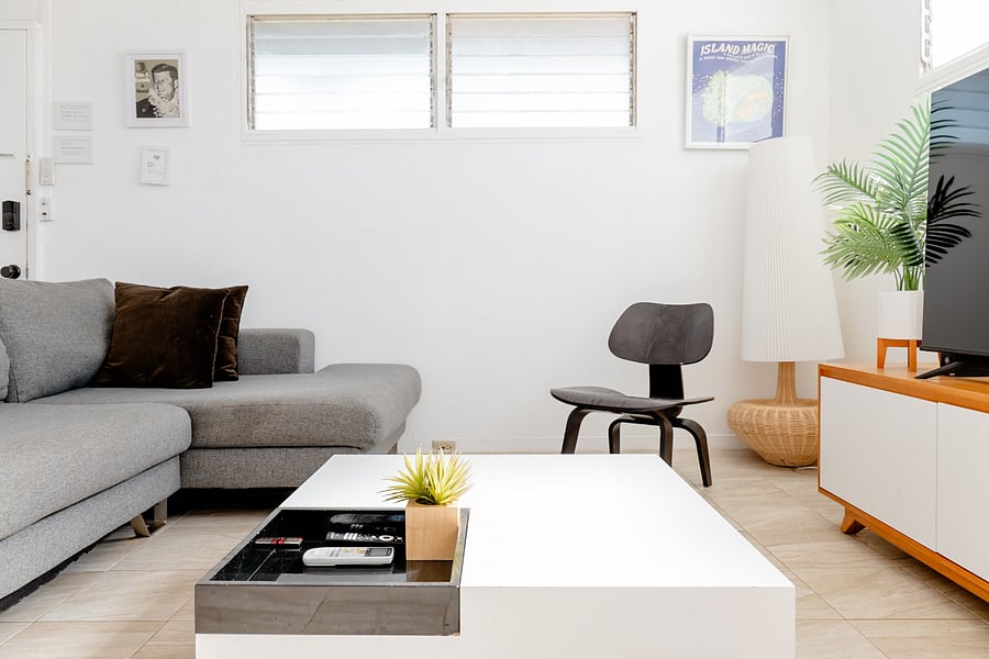 Gather around your cozy living room equipped with high powered air conditioning.