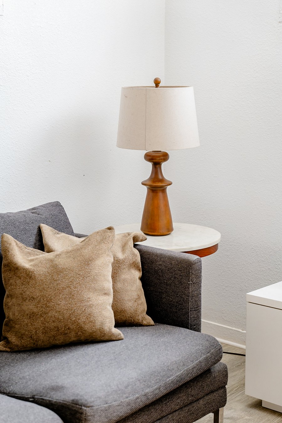 Gather around your cozy living room equipped with high powered air conditioning.