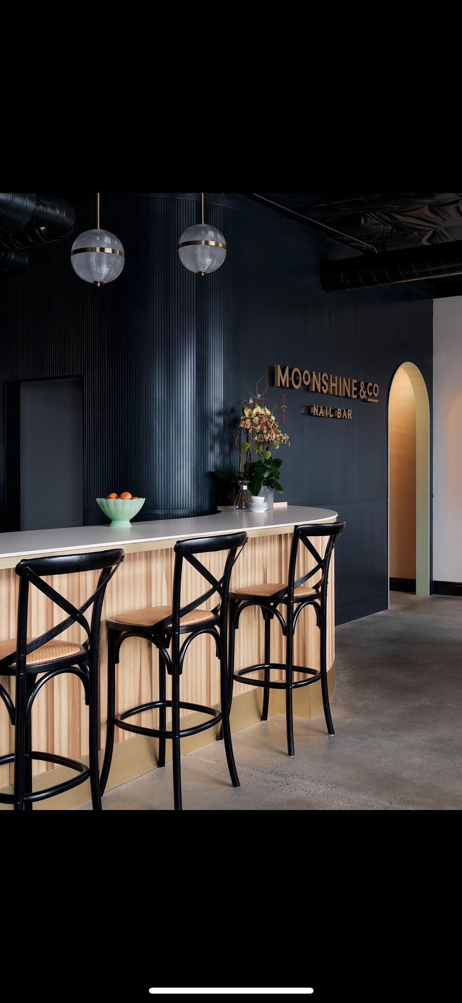 Nail salon with a full service alcohol bar. Fun and hip place to pamper yourself!