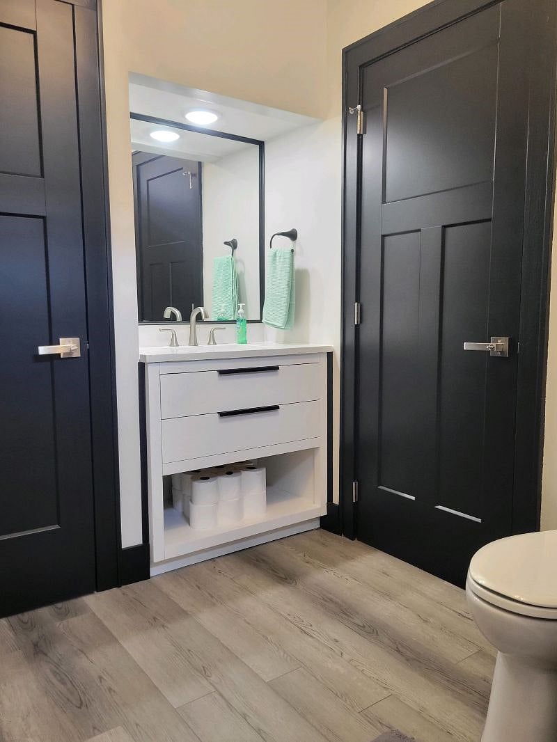 Main bath recessed vanity