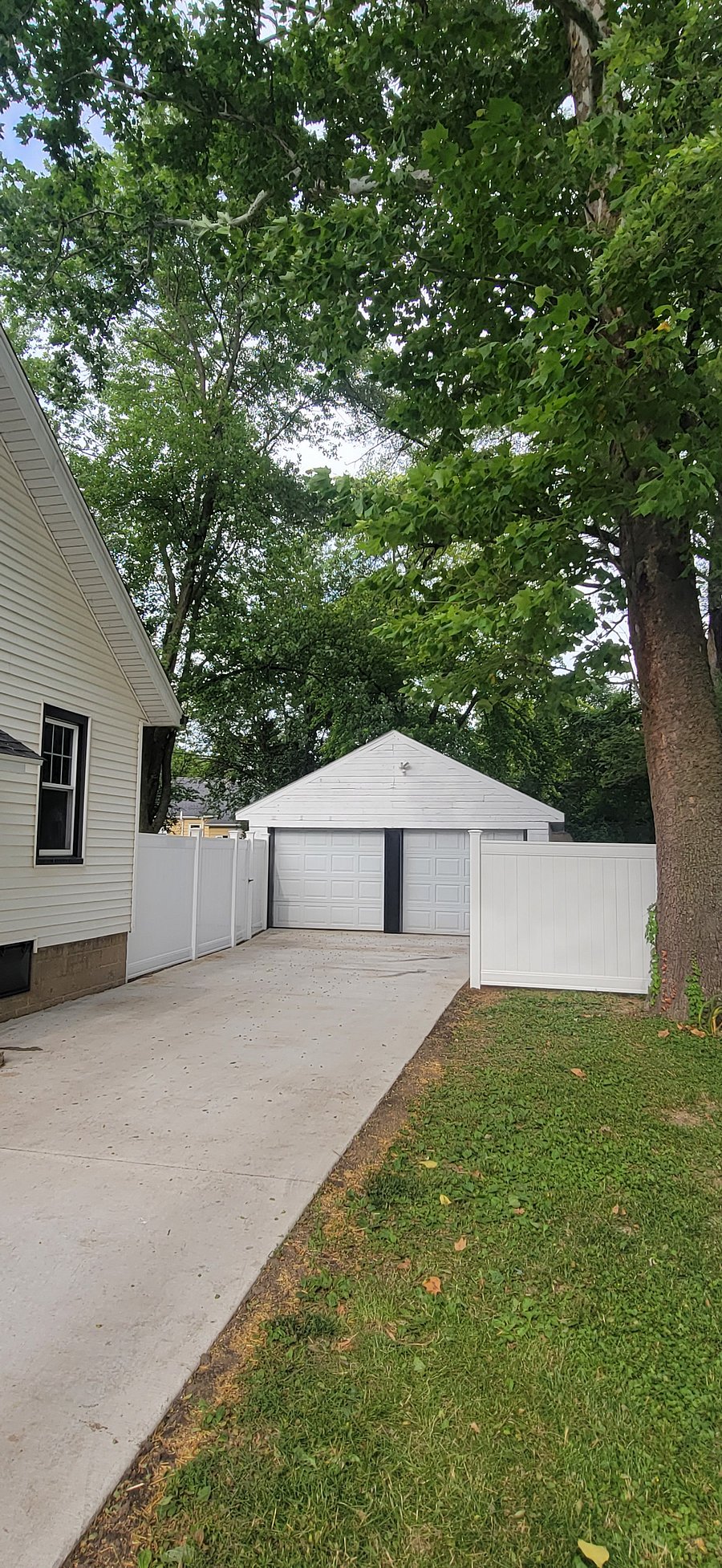 Private parking on the back driveway