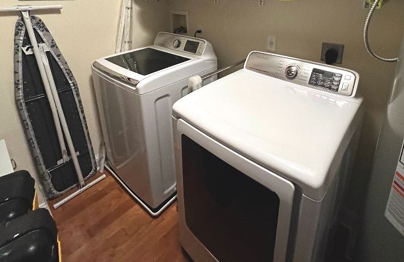 Huge new laundry washer / dryer.