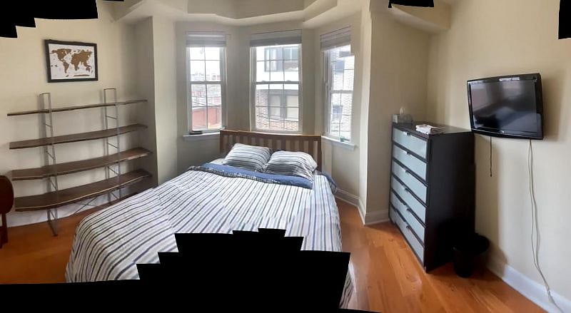 Second Floor Office or Bedroom. As shown as bedroom #1: one shelf, full sized dresser, and full sized bed. Also closet with professionally built in organizer.