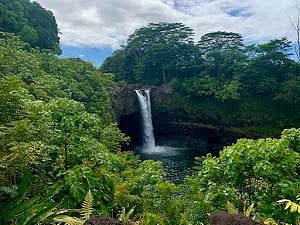 Rainbow Falls is a 5 minute walk