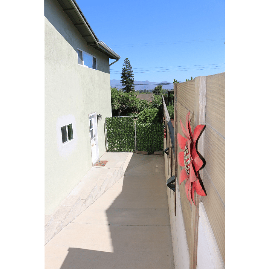 Ramp down to your entrance. 