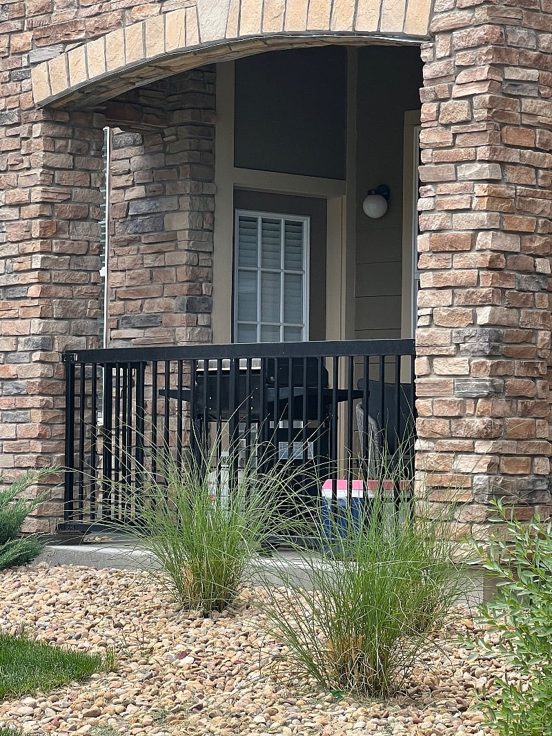 Neighbors patio, Barbecuing is allowed on patio