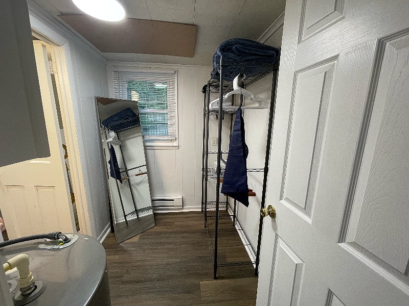 Dressing/closet area and access to full bathroom