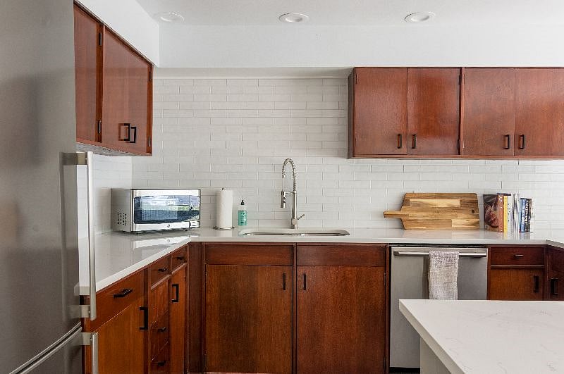 Stainless Steel Appliances + Dishwasher + Coffee Maker + Microwave + Toaster 