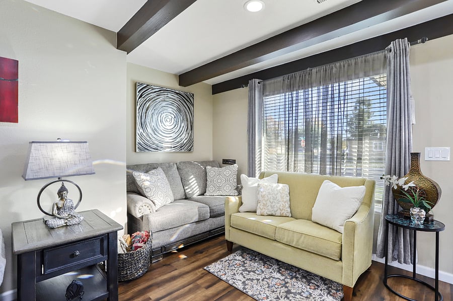 Living room reading nook
