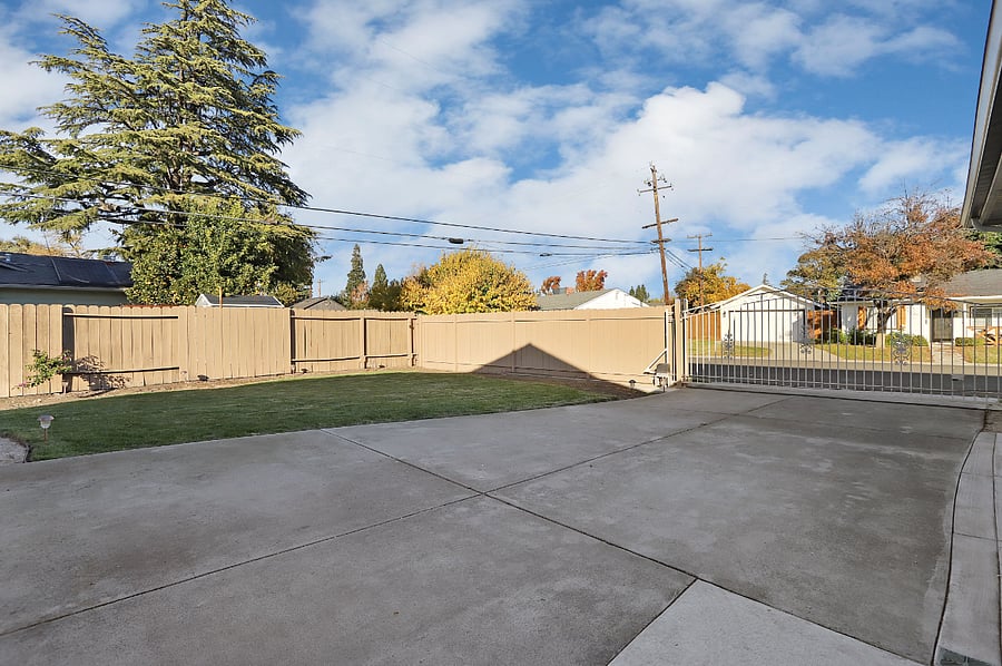 Gated driveway