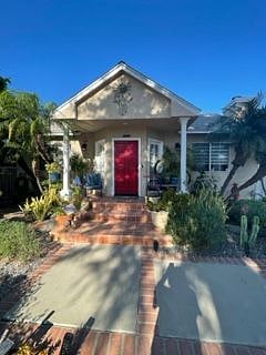 Front yard and door.
