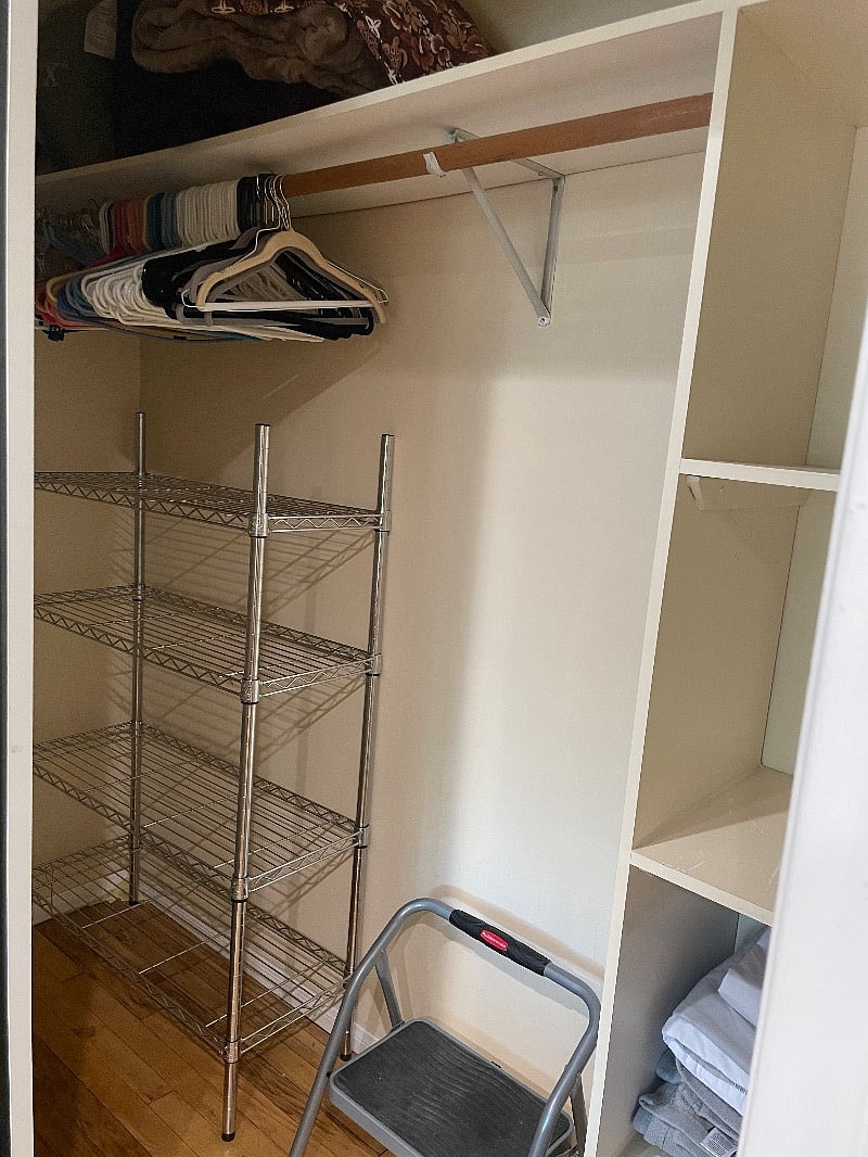 Very large closet.