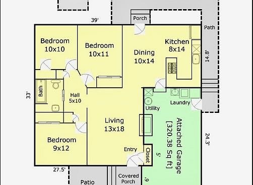 No surprises. This is the floor plan.