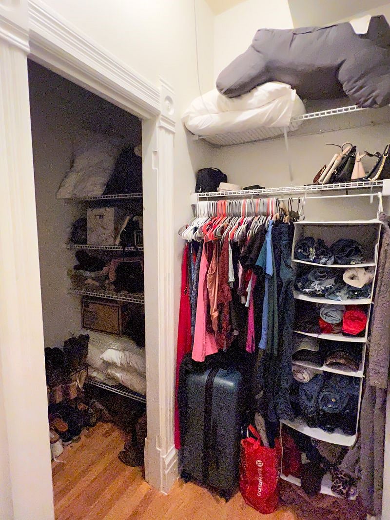 Double walk in closet for the first bedroom