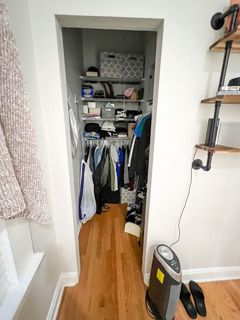 Walk in closet for the second bedroom