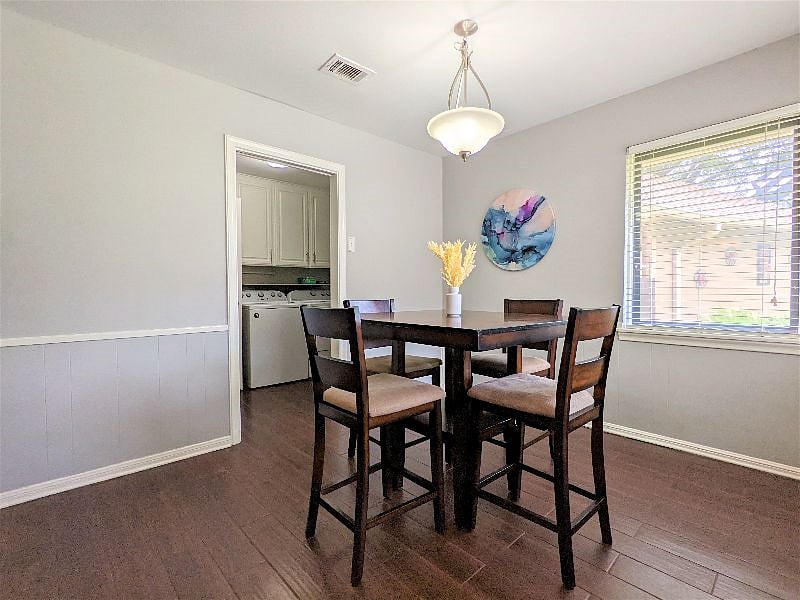 Shared space: Breakfast area with access to utility room 