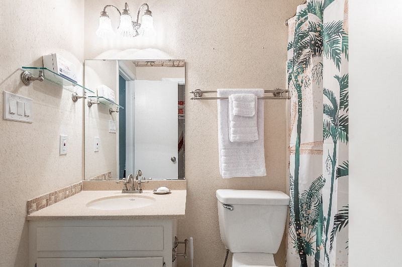 Ensuite bathroom in the Master bedroom provides all essential toiletries you might need.