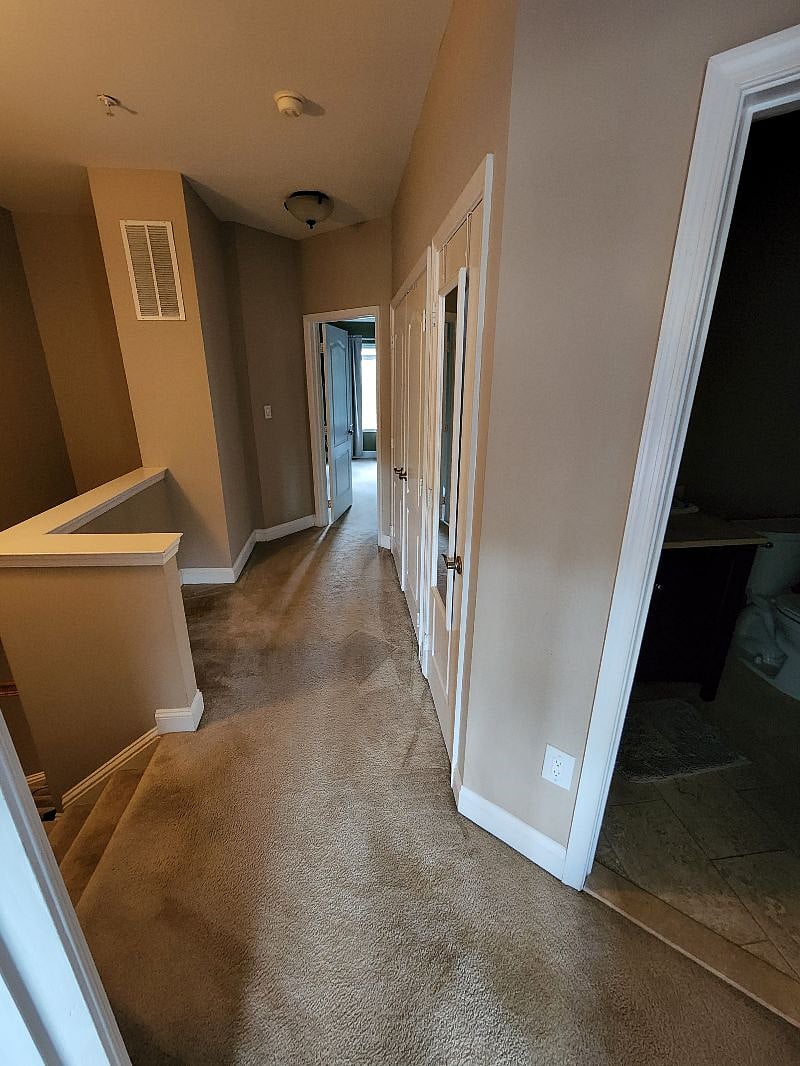 Hallway separating  Guest bedrooms  from Master Bed