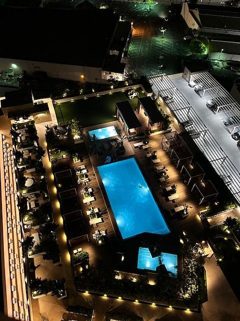 Pool and view from balcony