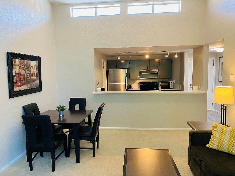 Nice dining area, also doubles as office space.