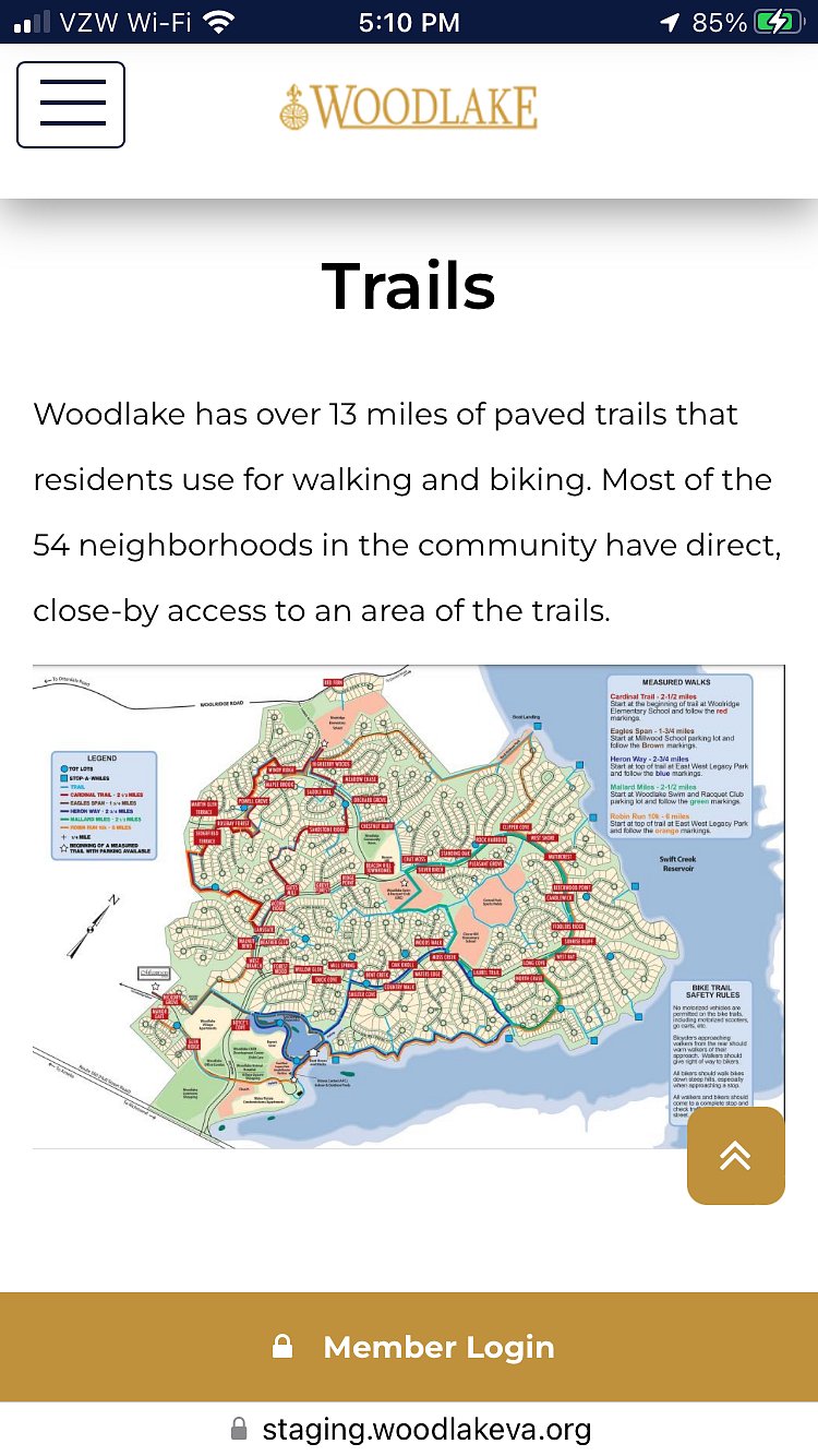 Map of trails