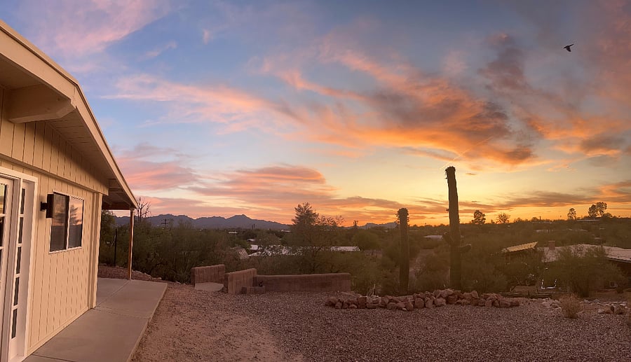 Sunset View from Hilltop Haven