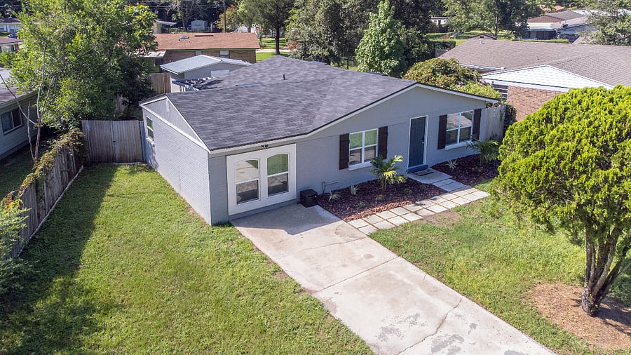 Aerial Front Yard