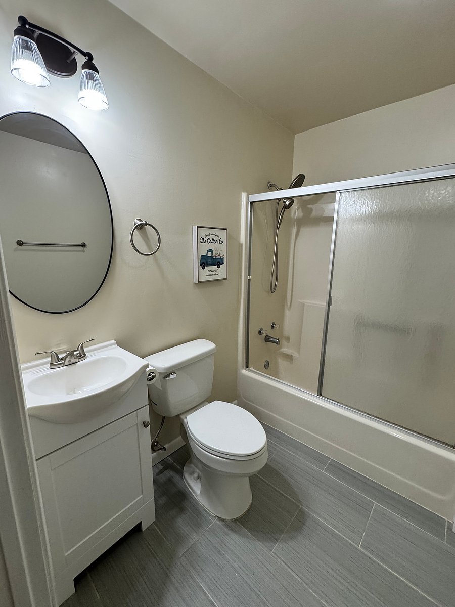 Master bedroom with private bathroom