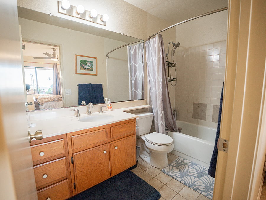 Full Bath with Shower and Tub (2nd Bath is Toilet and Shower only)