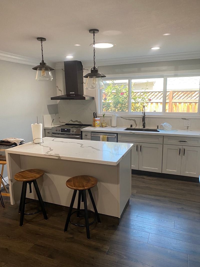 Modern and updated kitchen with brand new appliances