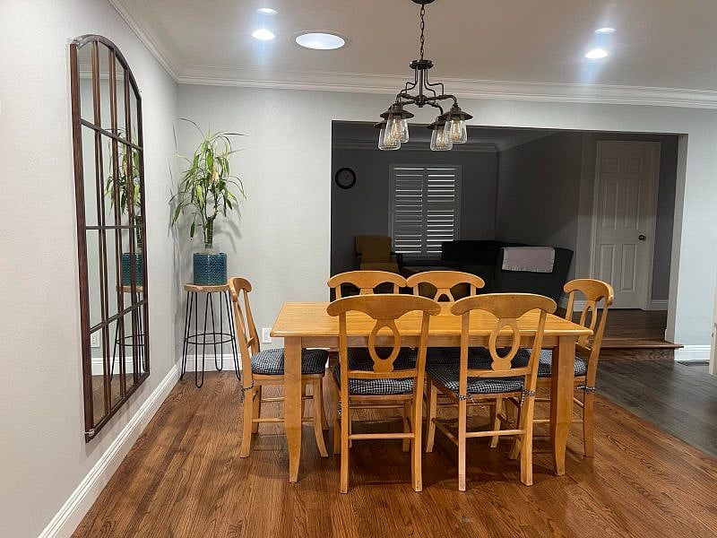Light and airy dining area