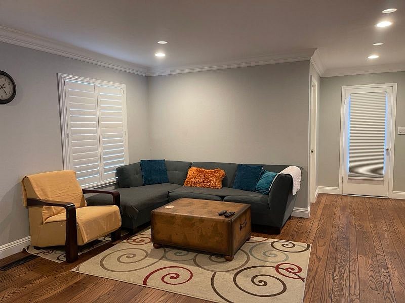 Spacious Family Room with Smart TV