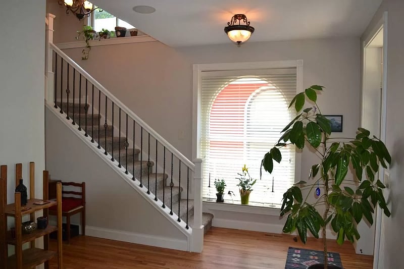 living room + stairs