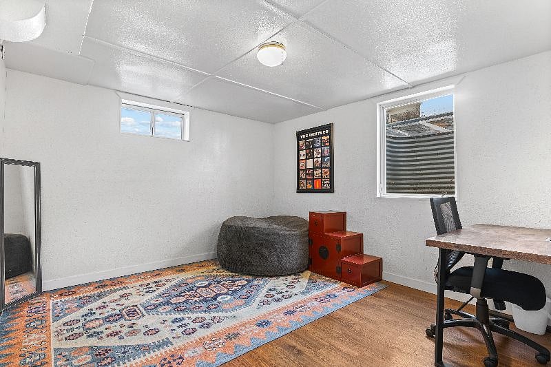 Additional media/office/flex room included