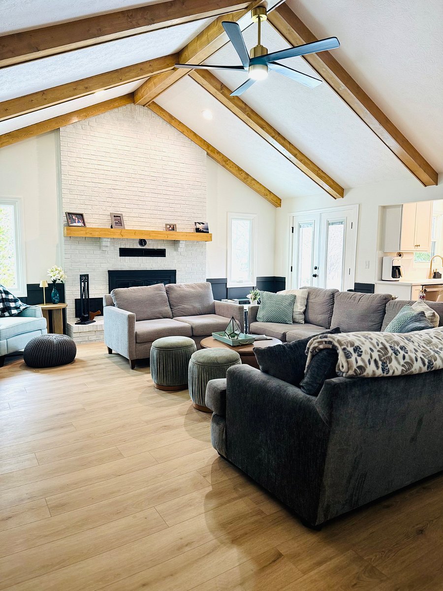 Large living room with ample seating.