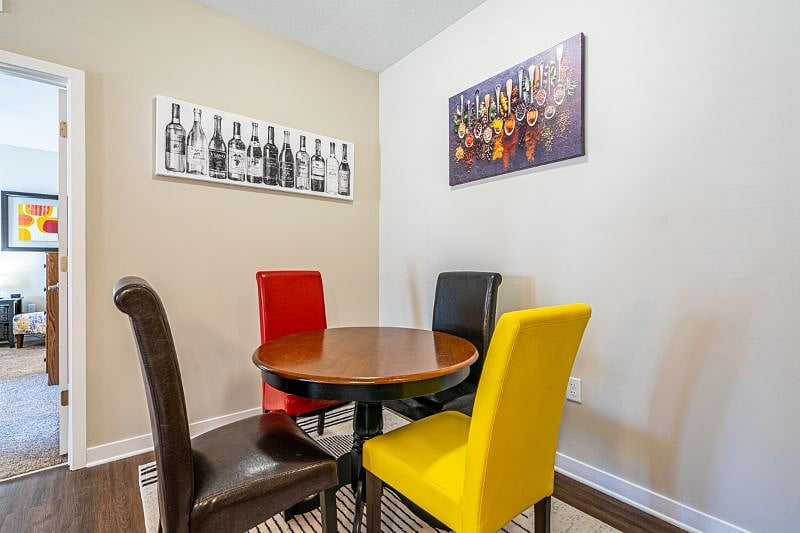 Enjoy your meals right here in the eat-in kitchen and dining area.