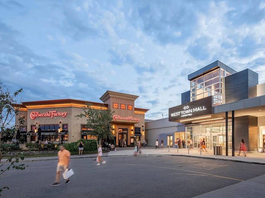 West Town Mall is only 8-minutes away and has plenty of parking spaces.