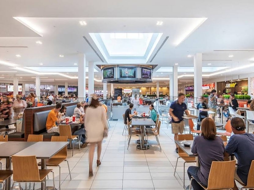The food court at West Town Mall offers a fast casual dining experience, there are also restaurants around the property, such as Cheesecake Factory, Loco Burro, and LongHorn Steakhouse.