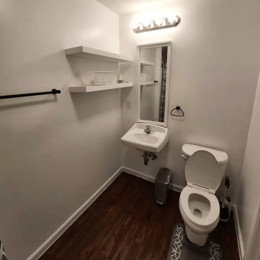 Private bathroom.