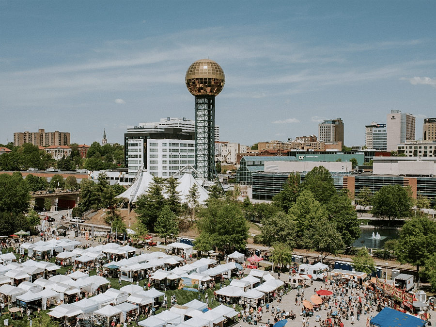 The World's Fair Park hosts many events throughout the year. The majority of the park is available to access even during events.