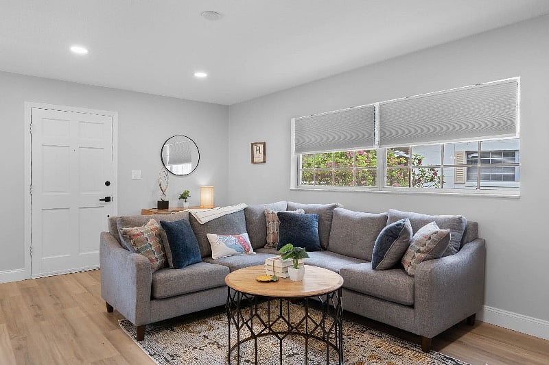 Sectional sofa in Living room