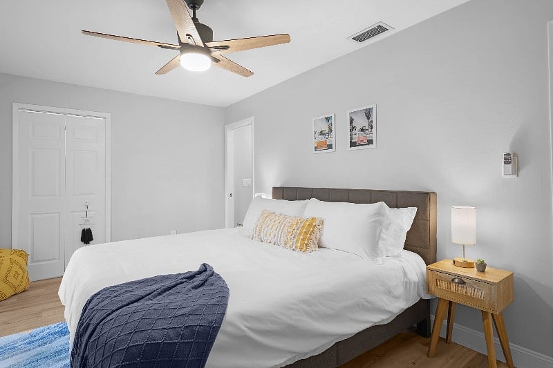 Master suite with full walk in closet and private bathroom