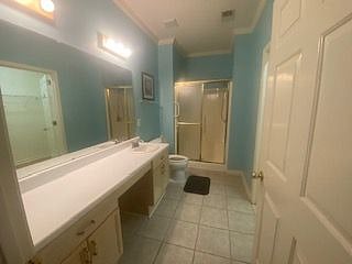 Huge master bath.