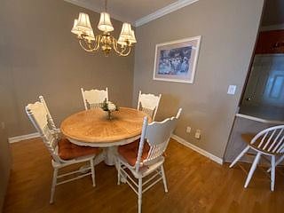 Beautiful dining area.
