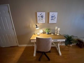 Desk space for working.
